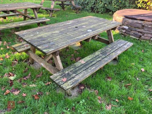 WOODEN PICNIC TABLE