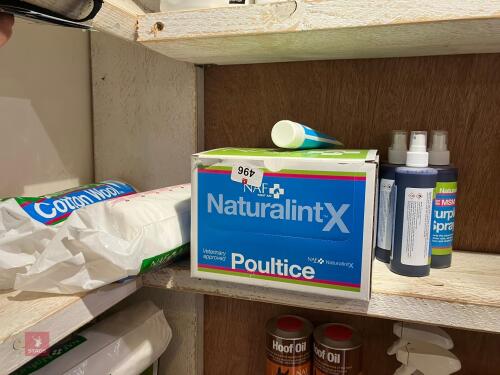 ROLLS OF COTTON WOOL, POULTICE, ETC