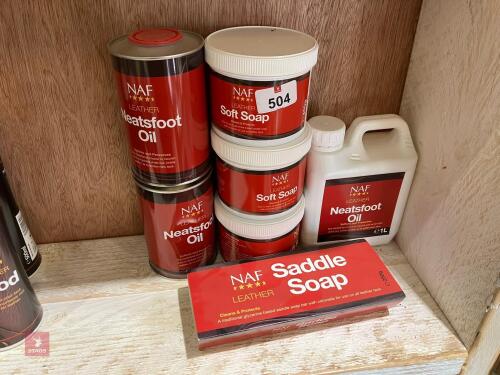 QTY OF NAF LEATHER PRODUCTS