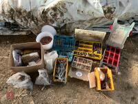 QTY OF DRILL BITS, SCREWS, NAILS, ETC