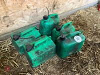 5 X 5LITRE PLASTIC FUEL CANS - 2