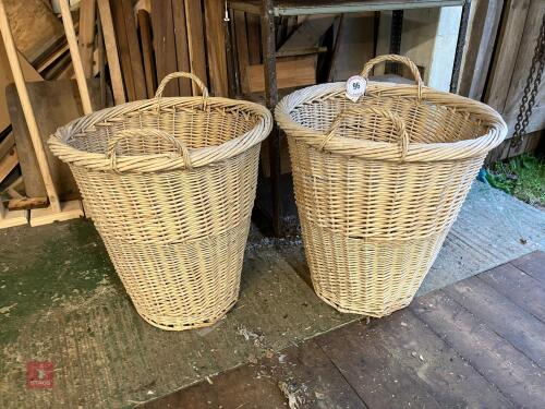 TWO WICKER BASKETS (96)
