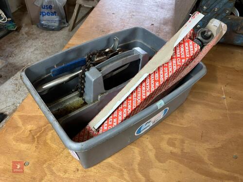 PLASTIC TOOL BOX AND TOOLS (59)