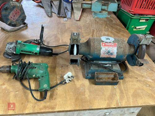 BENCH GRINDER, DISC GRINDER & DRILL (36)