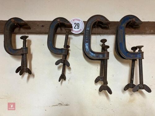 8 RECORD G-CLAMPS (29)
