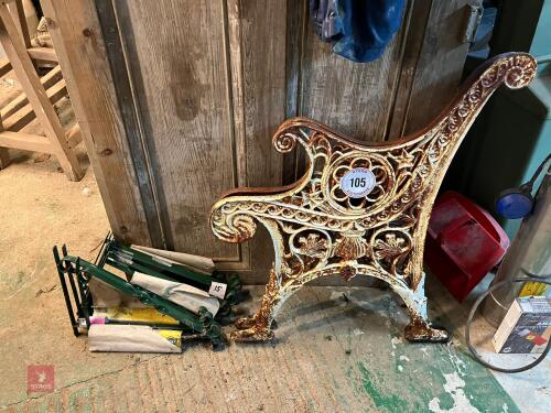 CAST GARDEN BENCH ENDS (105)