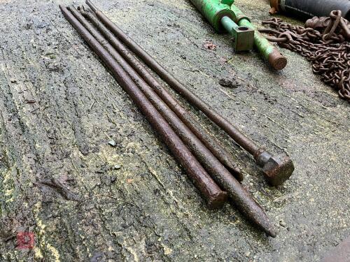 4 IRON BARS