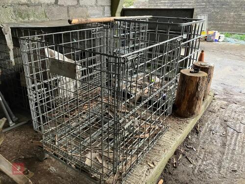 3 X FOLDING WIRE STILLAGE