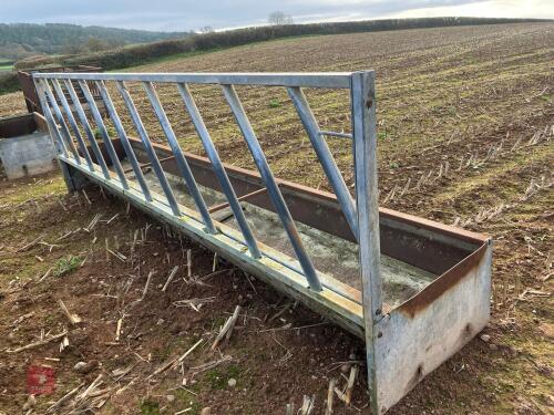 15' GALVANISED CATTLE FEED BARRIER