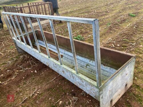 10' GALVANISED CATTLE FEED BARRIER