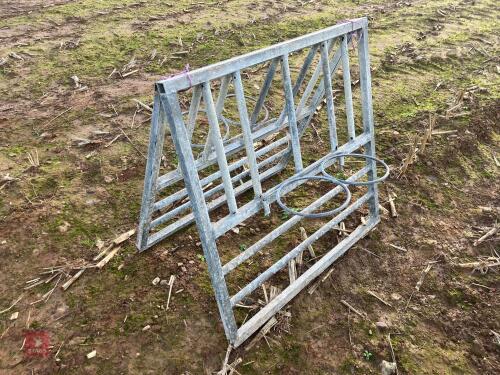 2 GALVANISED CALF FEED FRONTS