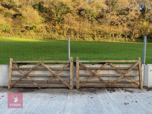 2 X 8' WOODEN FIELD GATES