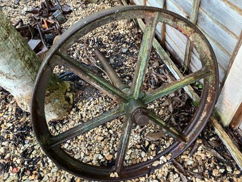 32'' CAST WHEEL & AXLE