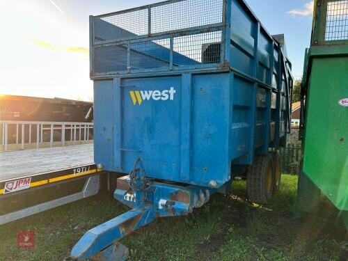 WEST 10T TWIN AXLE SILAGE TRAILER