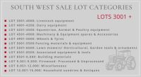 SOUTH WEST SALE LOT CATEGORIES
