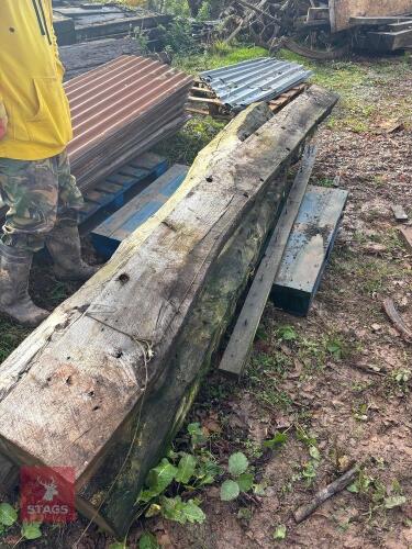 3 RECLAIMED OAK BEAMS (S/R)