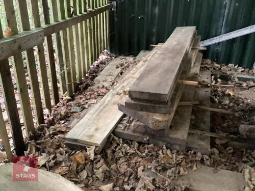 VARIOUS QTY OF PLANKED 50MM OAK BOARDS