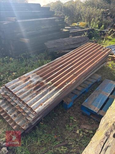 APPROX 58 SHEETS CORRUGATED IRON (S/R)
