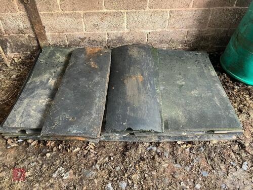6 RUBBER COW MATS
