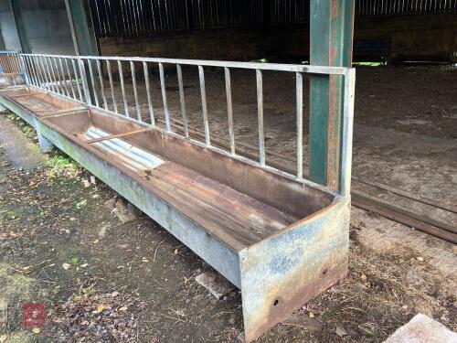 GALV 15' CATTLE FEED BARRIER/FEEDER