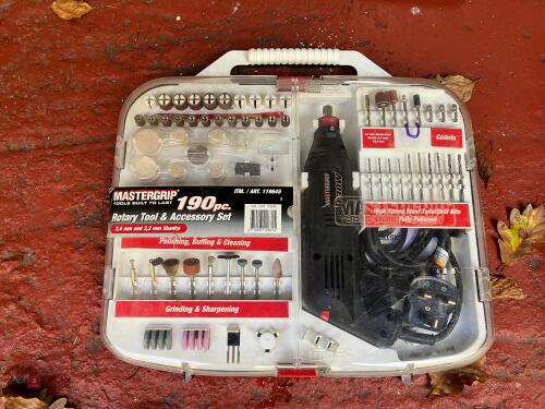 MASTERGRIP 190PC ROTARY TOOL SET (U)