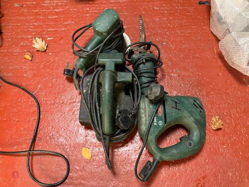 BOSCH 240V JIGSAW, SANDER & PLANER