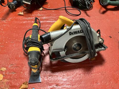 DEWALT CIRCULAR SAW & OSCILLATING SAW (L