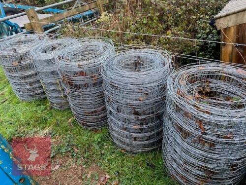 APPROX 400M HIGH TENSILE STOCK NETTING