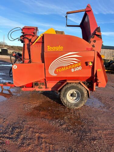 2015 8500 TRAILED TEAGLE STRAW CHOPPER