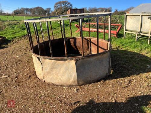 GALVANISED CATTLE ROUND FEEDER