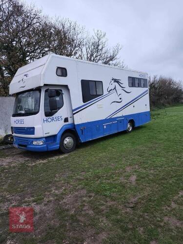 2013 7.5T DAF 45 HORSEBOX