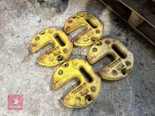 4 X TRACTOR WEIGHTS