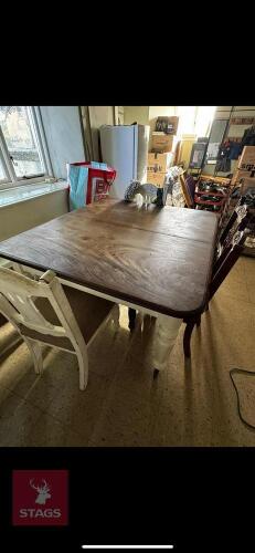DINING ROOM TABLE AND CHAIRS