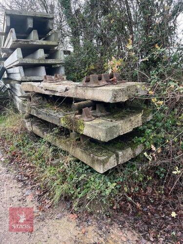 16 CONCRETE RAILWAY SLEEPERS