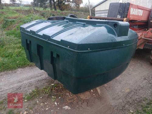 HARLEQUIN 1200L LOWLEVEL BUNDED OIL TANK