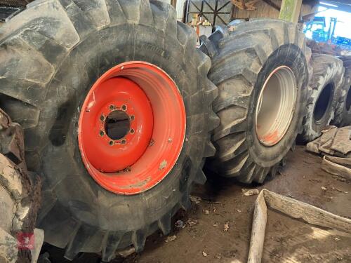 PAIR OF MICHELIN TYRES AND WHEELS