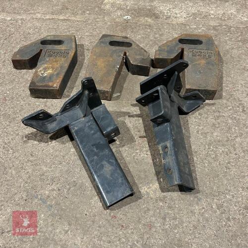 KUBOTA FRONT WEIGHTS & LOADER BRACKETS