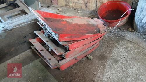 5 POTTINGER NOVACAT MOWER HIGH CUT SKIDS