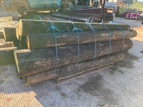 16 MIXED TELEGRAPH POLES