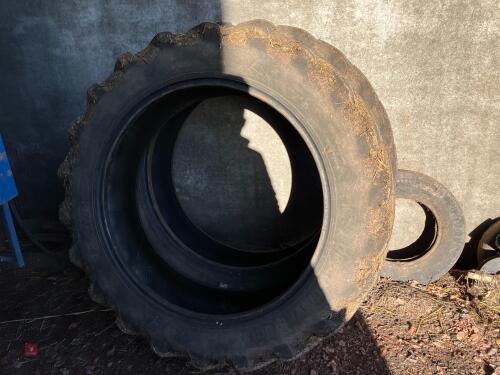 2 X 13.6 R38 TYRES