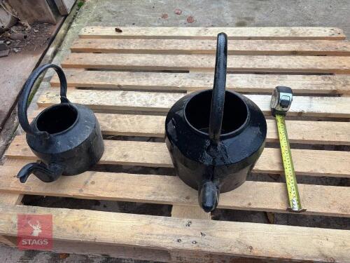 2 POWDER COAT CAST KETTLES