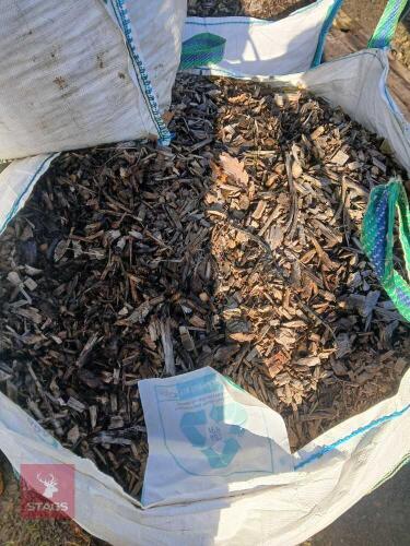 2 X DUMPY BAGS OF WOOD CHIP/MULCH