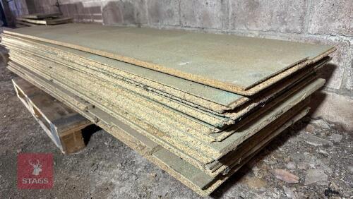 10 CHIPBOARD FLOOR BOARDS