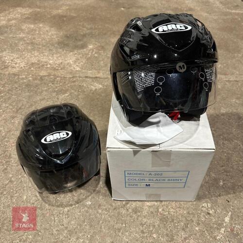 2 ARC ATV/MOTORCYCLE HELMETS