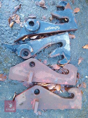 2 PAIRS OF SHAFFER LOADER BRACKETS
