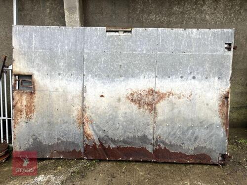 3 GALVANISED SHEETED GATES/DOORS