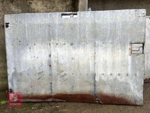 9' X 6' GALVANISED SHEETED GATE/DOOR