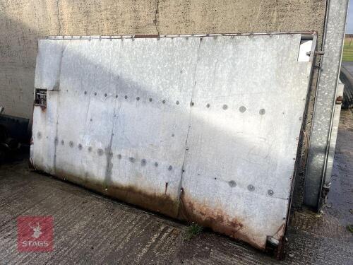 4 GALVANISED SHEETED GATES/DOORS