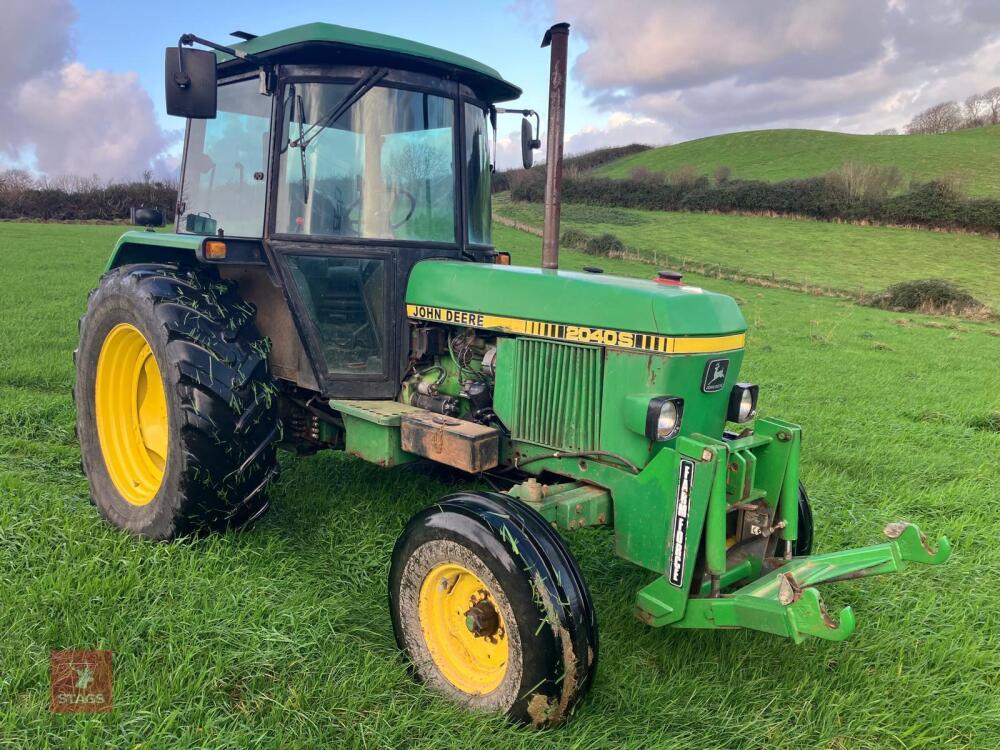 1984 JOHN DEERE 2040S 2WD TRACTOR