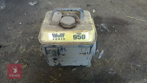 WOLF POWER 950 GENERATOR S/R